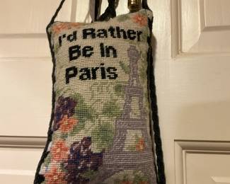 Paris door hanging