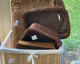 Some of the many baskets