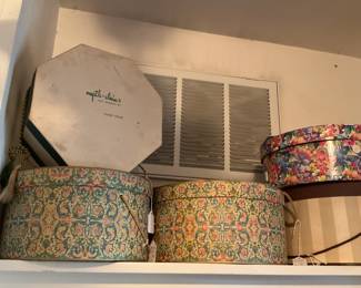 Vintage hat boxes
