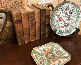 Additional old books; Asian plates