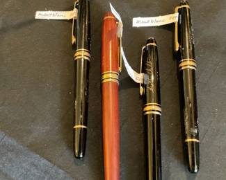  Mont Blanc ball point pens