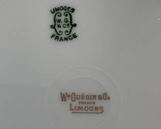 Guerin dinner plates - Limoges France