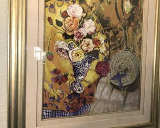 Modern framed lithographs by Lynn Hayes 