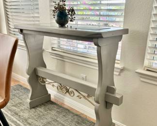 Console table, gray