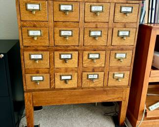 Antique Card file cabinet 