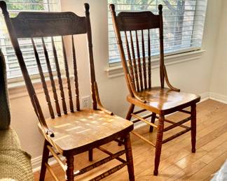 Wooden vintage chairs