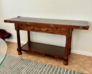 Tri fold console table 