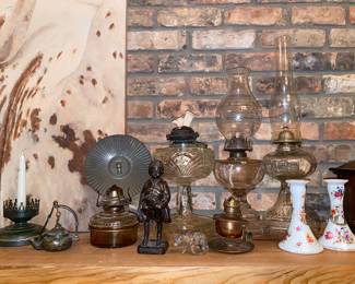 Oil Lamps, Bronze Figurines, etc