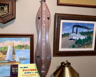 Dulcimer, Brass Lamp, etc