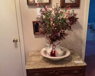 Old marble top washstand 