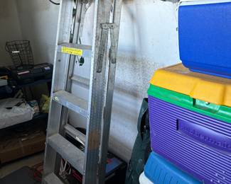Ladder and coolers 