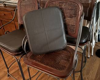 Wicker bar stools 