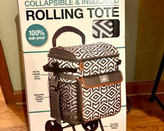 Brand new rolling tote 