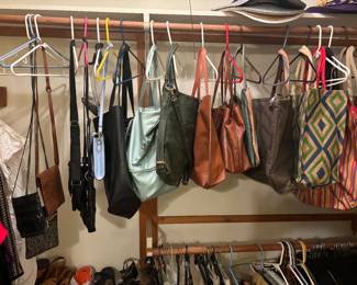 Bags galore, many designer bags 