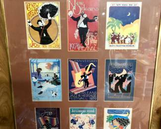 Jazz fest framed ads