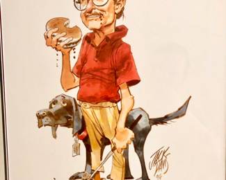 Atlanta writer Lewis Grizzard print