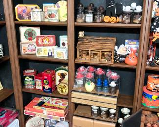 Vintage tins and games
