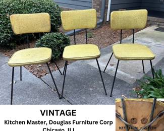 Mid Century Modern / Vintage Kitchen Master Chairs