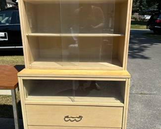 Mid Century Modern Dining Room Hutch w/ glass doors