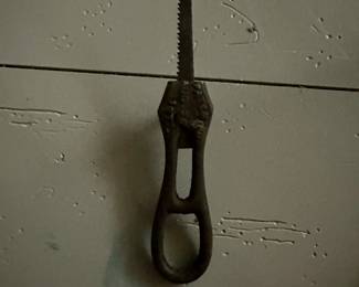 1871 Antique Cast Iron Saw