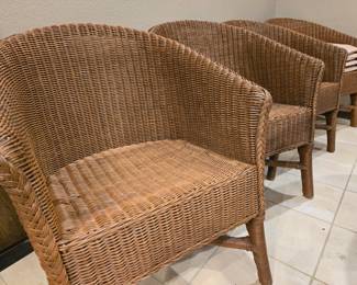 Set of 4 Wicker Dining Chairs $129 
NOW 50% OFF