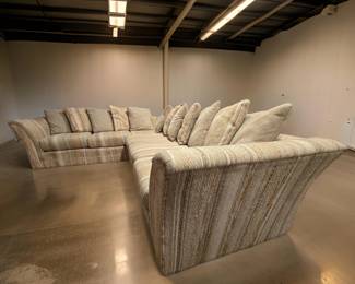 Retro 2-pc Sectional Sofa $225 or bid #31