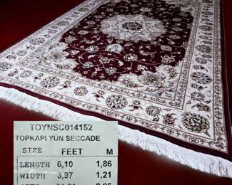 Hand-Tied Persian Rug 4x6 $450 or bid #7
THEY PAID $1,900