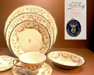"Bridal Rose" Porcelain Dinnerware MADE IN WESTERN GERMANY $89 or bid #13