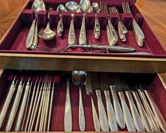 Vintage Boxed Silverplated Flatware $95 or bid #18