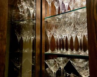 36-pc Crystal Stemware service for 12 $65 or bid #24