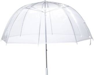 Sara Rain (6 Pack) 46 Adult Clear Bubble Umbrella