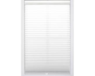 Dez Furnishings Cordless 1IN Light Filtering Pleated Shade, Fabric, 38"W x 72"H, White