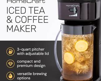 Homecraft 3-Quart Iced Coffee and Tea Maker, Black