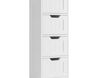Fotosok Bathroom Storage Cabinet, White