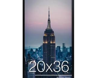 Frame Amo 20x36 Black Modern Picture or Poster Frame