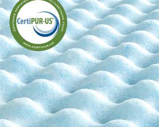 Zinus 1.5 Inch Swirl Gel Cooling Memory Foam Mattress Topper, Queen