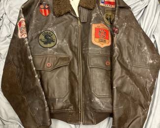 JUNEAU SPORTSWEAR LEATHER FLIGHT JACKET