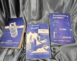 THREE WWII US NAVY TRAINING COURSE MANUALS