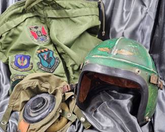 KOREAN WAR NAVY GENTEX H-4 FLIGHT HELMET EARLY JET FIGHTER PILOT