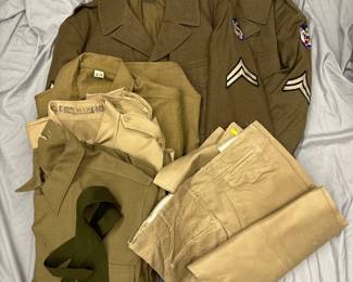 WW2 U.S. ARMY ALASKA DEFENSE COMMAND 4-POCKET UNIFORM GROUPING