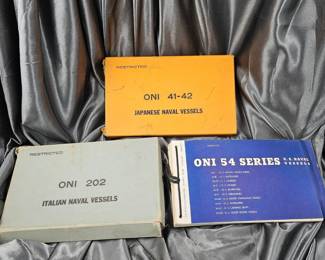WWII ONI SHIP RECOGNITION ITALIAN, JAPANESE & 54 SERIES REFERENCE