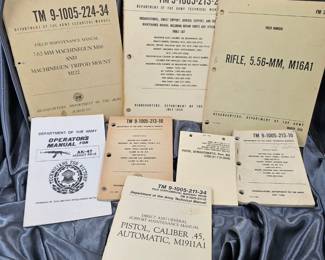 VIETNAM WAR ERA TRAINING MANUALS GROUPING