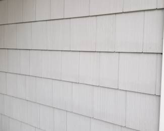 Cedar Impressions siding - gray