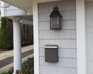 Exterior lights; mailbox