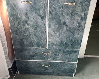 Faux Green Marble Chest / Armoire
