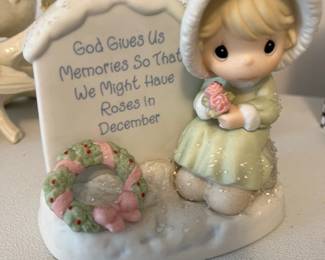 Precious Moments "God Gives Us Memories So That We Might Have Roses in December" 