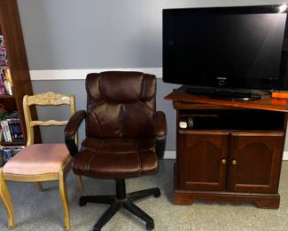 Office Chair, Antique Chair, TV, Tv Stand