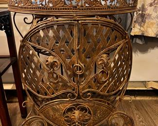 Vintage Wrought Iron French Console