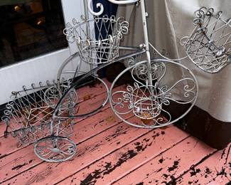 Outdoor Bike Plant Stand