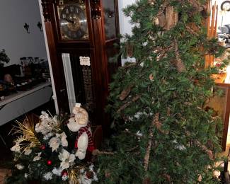 Howard Miller Grandfather Clock, Tree, etc.